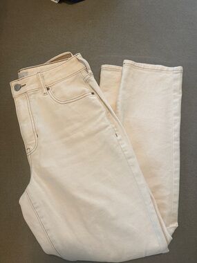 Women's High-Rise Cream Jeans
